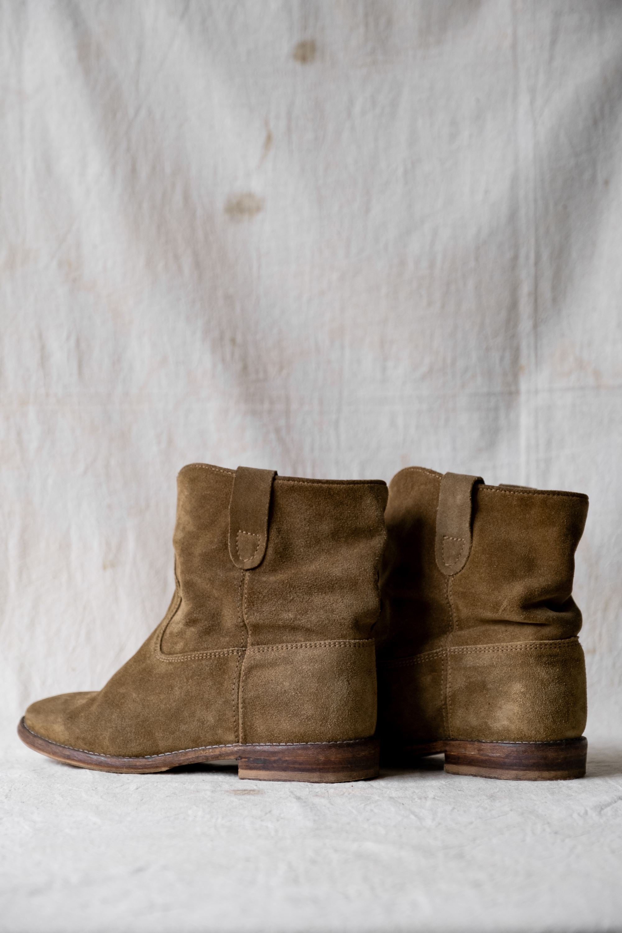 ISABEL MARANT Crisi Suede Ankle Boots French fashion brand suede
