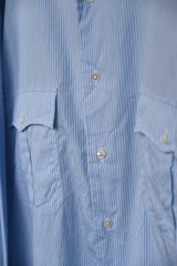 Porter Classic - ROLL UP STRIPE SHIRT BLUE(商品在海葵工作室)