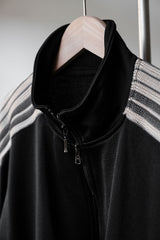 is-ness Track Jacket Japanese designer brand double zipper wide side stripe sports jacket made in Japan