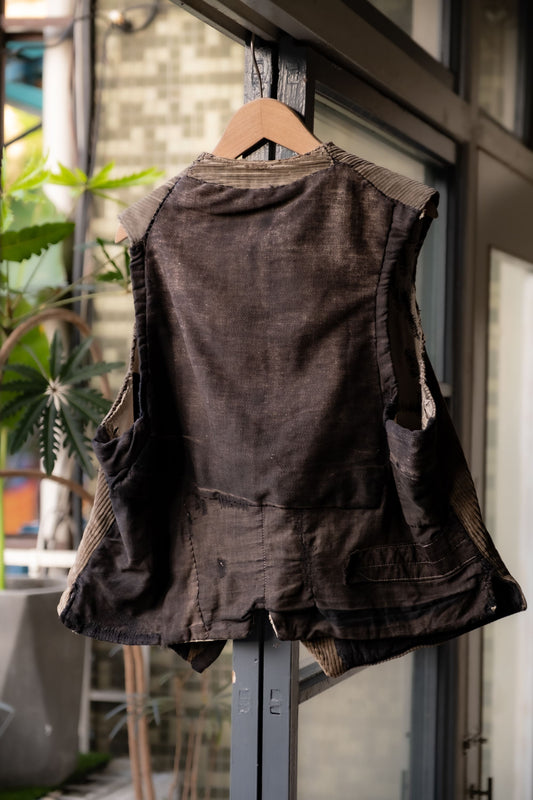 French Vintage Corduroy Farmer’s Work Vest 法國古著工裝 農夫燈芯絨背心(商品在海葵工作室)