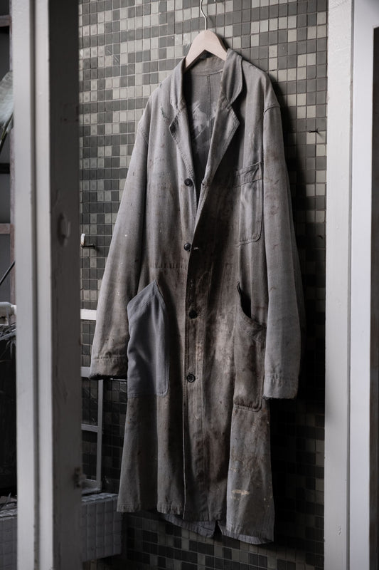 1950's Distressed French Salt&Pepper Atelier Coat(商品在海葵工作室)