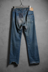 Levi’s Vintage Clothing LVC 1990’s 1873 Model Selvedge Patch Denim Jeans 125週年復刻 555廠製 補丁布邊丹寧褲 巴黎扣