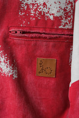 BAD SON "STARFRUIT" パッド入りヘビージャケット アメリカの新興ストリートブランド、ダメージ加工キャンバスショートジャケット