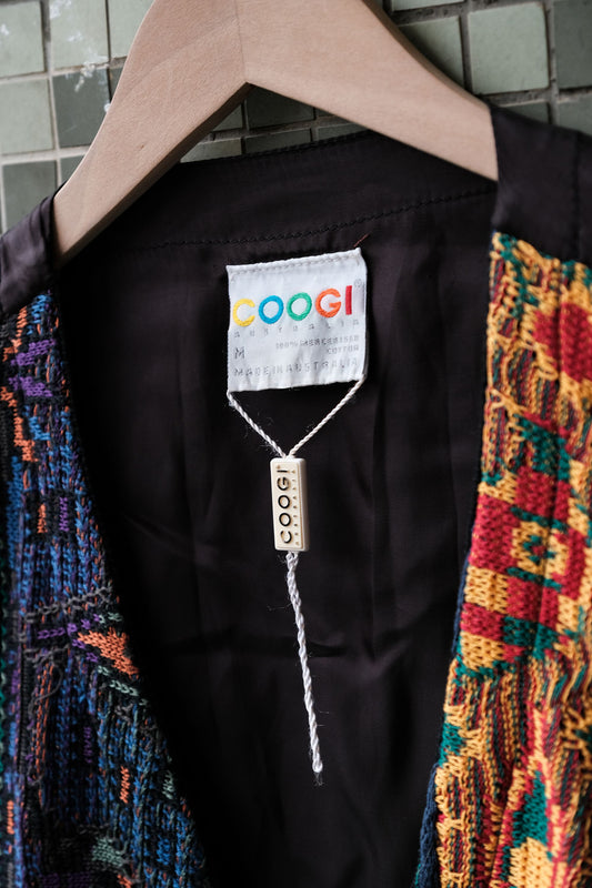 COOGI 90’s Vintage 3D Knitted Waistcoat Vest 澳洲羊毛品牌 彩色立體編織 西裝背心