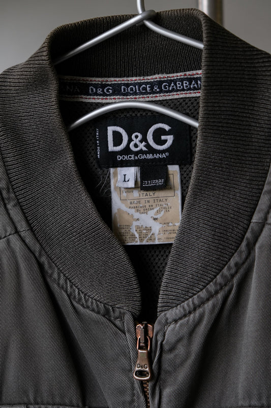 Dolce & Gabbana 00s Cargo Vest D&G軍事風格多口袋背心 義大利製