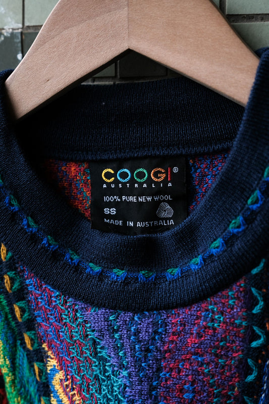 COOGI Vintage 3D Knit Sweater 澳洲羊毛品牌 彩色立體編織毛衣