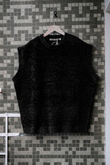 HAVERSACK 5G Feather Yarn Crew Vest Japanese designer brand imitation wool yarn knitted wide shoulder vest