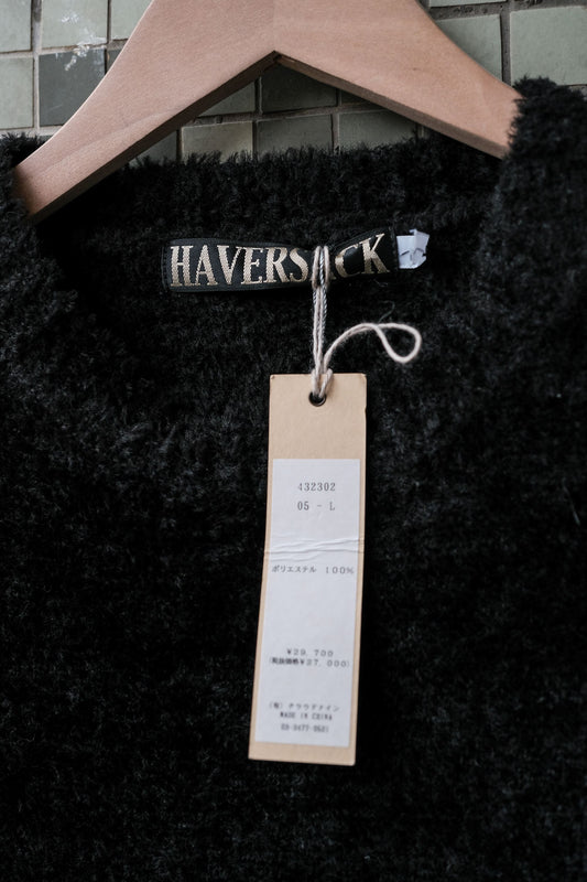 HAVERSACK 5G Feather Yarn Crew Vest 日本設計師品牌 仿毛紗針織寬肩背心