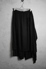B ヨウジヤマモト レーヨンラップパンツ ヤマモトヨウジのサブラインレーヨンスカートワイドパンツ