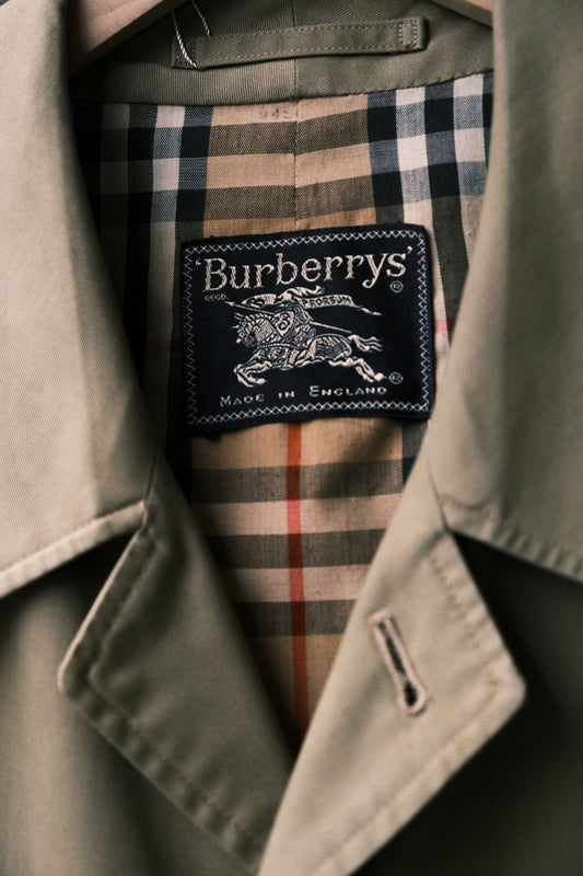 Burberrys Vintage Trench Coat Made in England 古著 經典單排釦風衣大衣 英國製