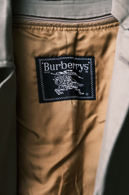 Burberrys Vintage Trench Coat Check Lined Made in Japan 古著 經典單排釦風衣大衣 可拆內裏 日本製