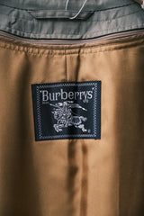 Burberrys Vintage Trench Coat Check Lined Made in Japan Vintage classic stand collar single-breasted belted trench coat coat with detachable lining Made in Japan
