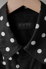 S’YTE Yohji Yamamoto Dot Stripe Pannel Long Shirt 山本耀司副線 條紋波點拼接長版襯衫