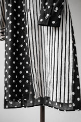 S’YTE Yohji Yamamoto Dot Stripe Pannel Long Shirt 山本耀司副線 條紋波點拼接長版襯衫