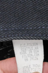 Filson Tote Bag Without Zipper Navy 海軍藍棉質皮革提把托特包 美國製