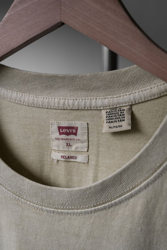 Levi's x WISDOM "Project RE." Red Tab Vintage Tee Taiwanese designer brand co-branded old dark pattern printed short T