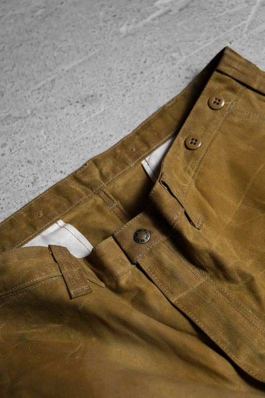 Filson Oil Finish Single Tin Pants 美國百年老牌 吊帶扣棉質上蠟工作褲