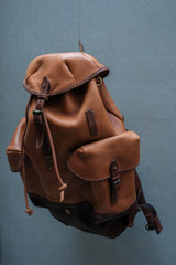 HEYOU Handmade Retro Army Backpack 復刻瑞士軍用包 全皮革版本