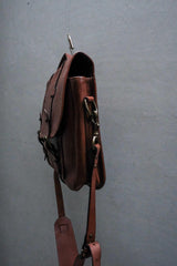 Polo Ralph Lauren Brown Leather Messenger Bag 全皮革復古信差包