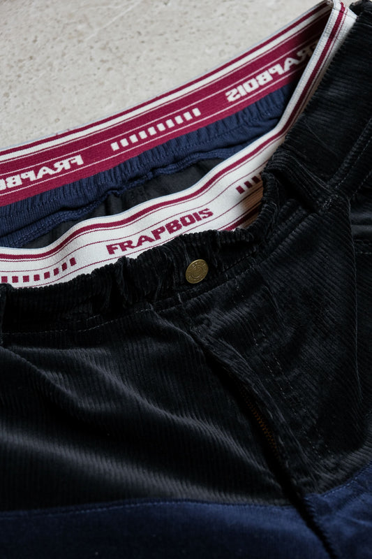 Frapbois Corduroy Patch Pants 日本品牌 燈芯絨拼接低檔9分褲