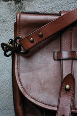 Polo Ralph Lauren Brown Leather Messenger Bag 全皮革復古信差包