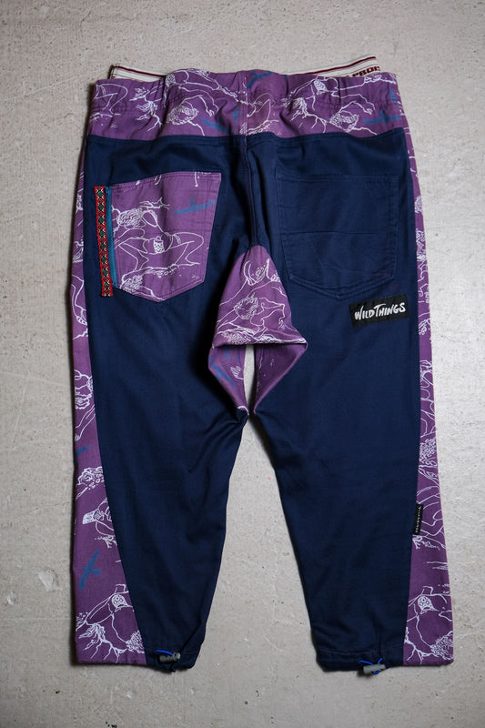 Frapbois x Wild Things Print Patch Pants 日本品牌聯名 印花拼接低檔8分褲