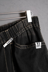 Maison Mihara Yasuhiro 25S/S Baker Jeans w Sticker Japanese designer brand Mihara Yasuhiro light washed denim sticker wide pants
