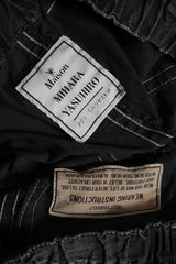 Maison Mihara Yasuhiro 25S/S Baker Jeans w Sticker Japanese designer brand Mihara Yasuhiro light washed denim sticker wide pants