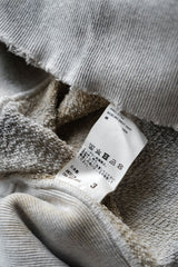 ANCELLM マーブルスウェットシャツ BEIGE×BLACK 日本のデザイナーブランド 染め加工 テリークロス ユニバーシティTシャツ 日本製