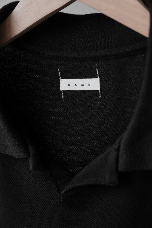 NAME. INDIAN COTTON KANOKO BIG POLO SHIRT Japanese designer brand Indian cotton kanoko big polo shirt