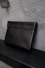 CROQUIS Leather Waist Pouch Document Case 中國設計師品牌 方形皮革腰包 文件收納包