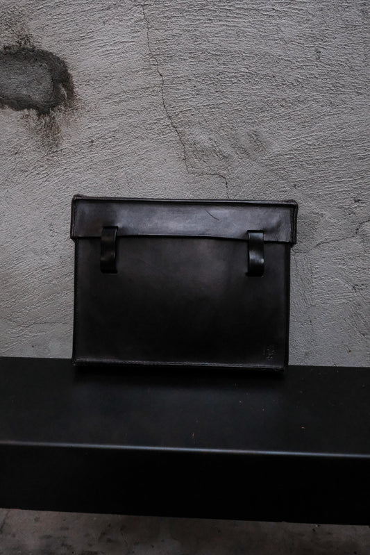 CROQUIS Leather Waist Pouch Document Case 中國設計師品牌 方形皮革腰包 文件收納包