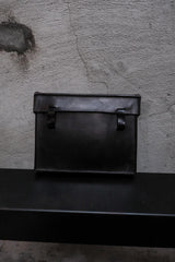 CROQUIS Leather Waist Pouch Document Case 中國設計師品牌 方形皮革腰包 文件收納包