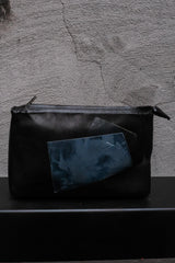 CROQUIS Leather Patch Pouch Clutch Bag 中國設計師品牌 植鞣皮革補丁手拿包