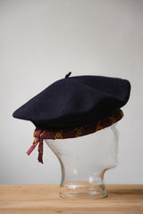 Vivienne Westwood Vintage “Deep Sky” Beret Hat 薇薇安·魏斯伍德 土星刺繡包邊羊毛貝雷帽