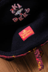 Vivienne Westwood Vintage “Deep Sky” Beret Hat 薇薇安·魏斯伍德 土星刺繡包邊羊毛貝雷帽
