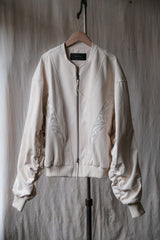 Professor.E 23FW - Embroidered Mega Bomber Beige