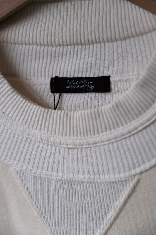 Undercover Wool / Cotton Layered Sweatshirt - Off white 高橋盾 假兩件層次衛衣