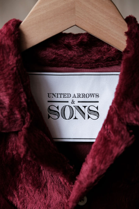 UNITED ARROWS &SONS Fake Fur Open Shirt 日系選貨品牌 假毛皮草開領襯衫