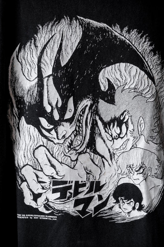 1997 DevilMan by GO NAGAI/DINAMIC PLANNING Manga Tee Nagai Go Devil Man Comic Short Tee Made in the United States