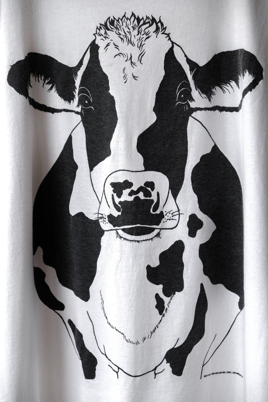 1999 Vintage Cow Print Tee Made in USA 古著 乳牛印花短T 美國製