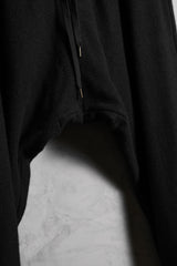 WIZZARD ウールドロップクロッチパンツ 日本のデザイナーブランド 異素材ポケットウール 日本製 低価格ムササビパンツ