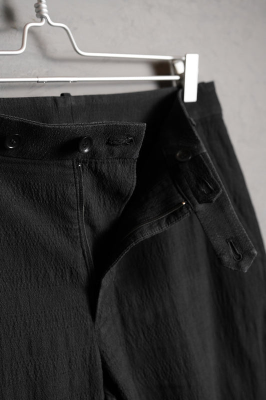 VOAAOV Wrinkle Semi-Wide Pants 日本設計師品牌 皺摺面料褲腳綁帶長褲 日本製