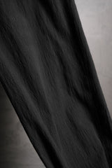 VOAAOV Wrinkle Semi-Wide Pants 日本設計師品牌 皺摺面料褲腳綁帶長褲 日本製