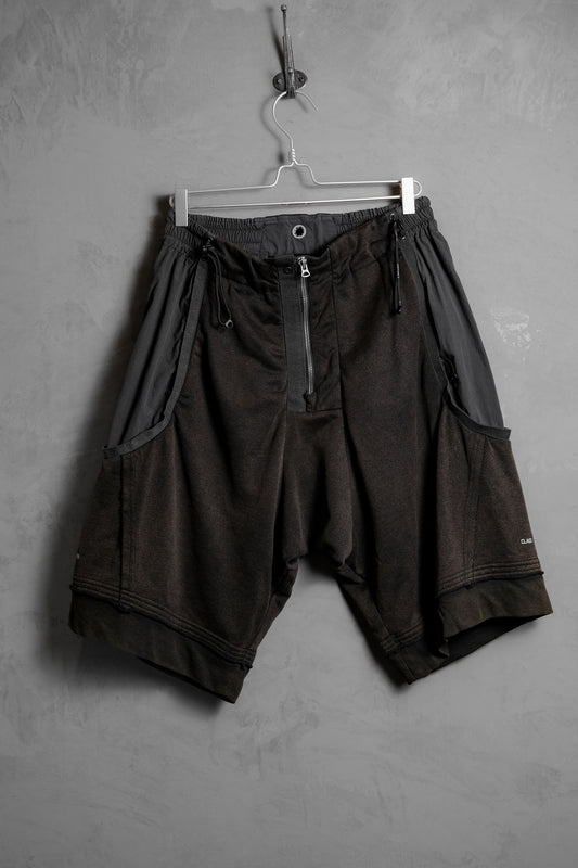 HAMCUS Hooded Shorts Chinese designer brand different material patchwork shorts