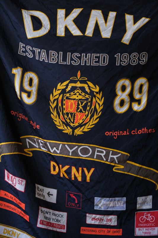 DKNY Donna Karen Silk Scarf 印花絲質大方巾 全新品