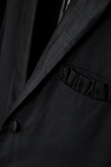 GEOFFREY B. SMALL Wool Blazer Jacket Italian artisan brand handmade wool suit jacket with silk jacquard lining