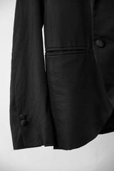 GEOFFREY B. SMALL Wool Blazer Jacket Italian artisan brand handmade wool suit jacket with silk jacquard lining