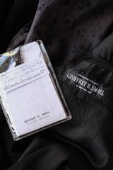 GEOFFREY B. SMALL Wool Blazer Jacket Italian artisan brand handmade wool suit jacket with silk jacquard lining