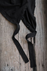 Yohji Yamamoto NOIR+ Asymmetrical Button Design Top